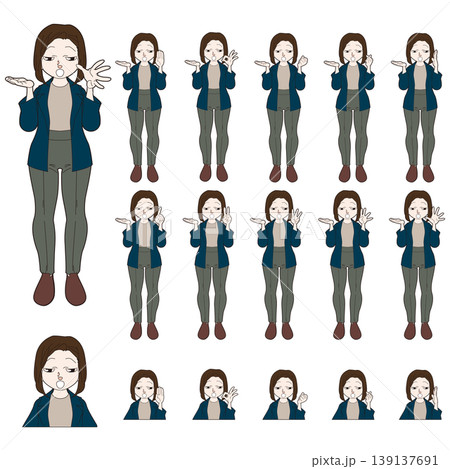 オフィスワーカーの人物イラスト オフィスワーカーの人物イラスト 139137691