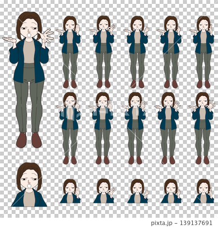 オフィスワーカーの人物イラスト オフィスワーカーの人物イラスト 139137691