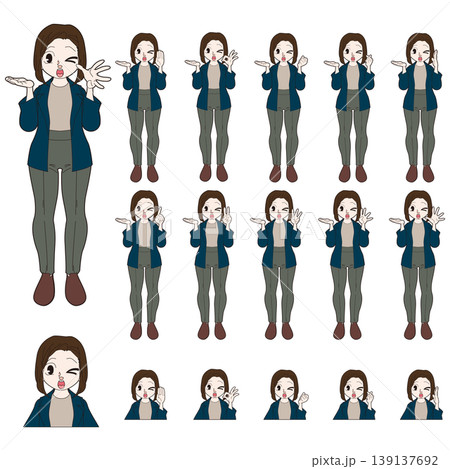 オフィスワーカーの人物イラスト 139137692