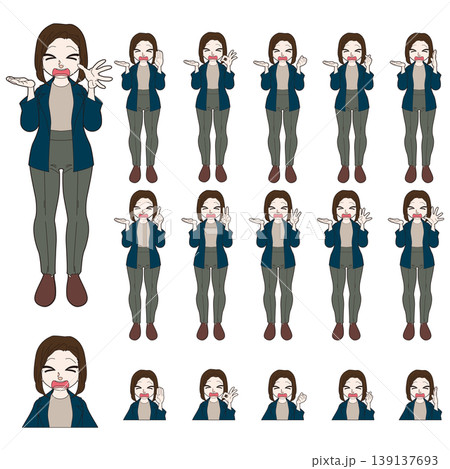オフィスワーカーの人物イラスト オフィスワーカーの人物イラスト 139137693