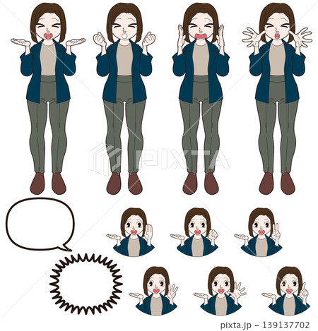 オフィスワーカーの人物イラスト 139137702