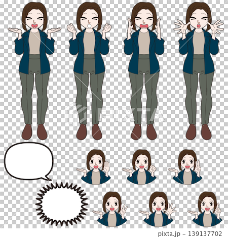 オフィスワーカーの人物イラスト 139137702