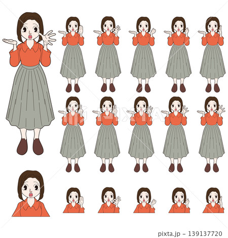 オフィスワーカーの人物イラスト 139137720