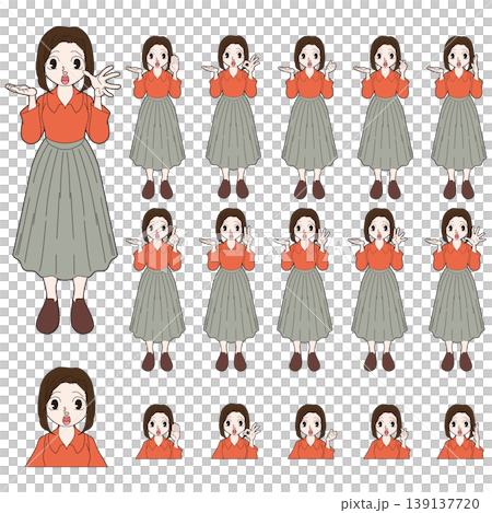 オフィスワーカーの人物イラスト 139137720