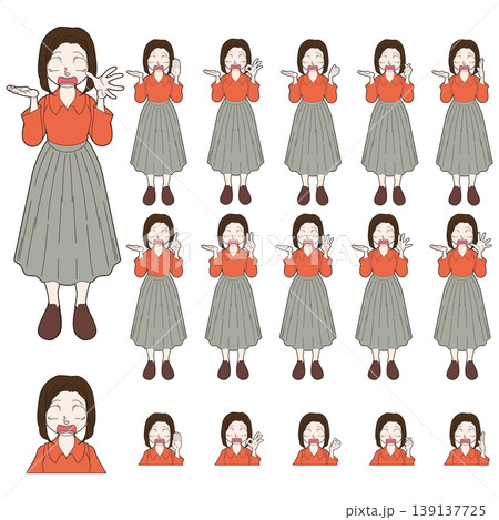 オフィスワーカーの人物イラスト オフィスワーカーの人物イラスト 139137725