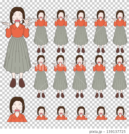 オフィスワーカーの人物イラスト オフィスワーカーの人物イラスト 139137725