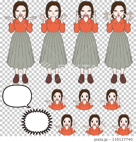 Illustration of an office worker 139137740