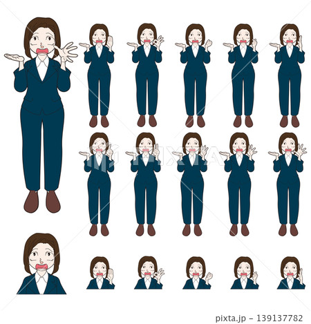 スーツの人物イラスト スーツの人物イラスト 139137782