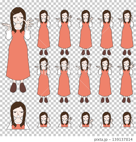 Full-body character assets usable for explanations and descriptions. Full-body character assets usable for explanations and descriptions. 139137814