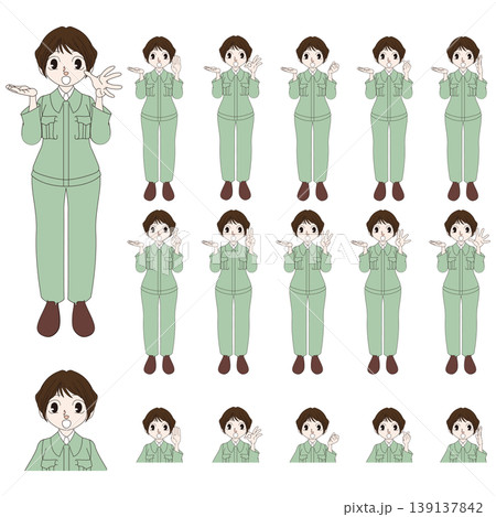建設現場スタッフの人物イラスト 139137842
