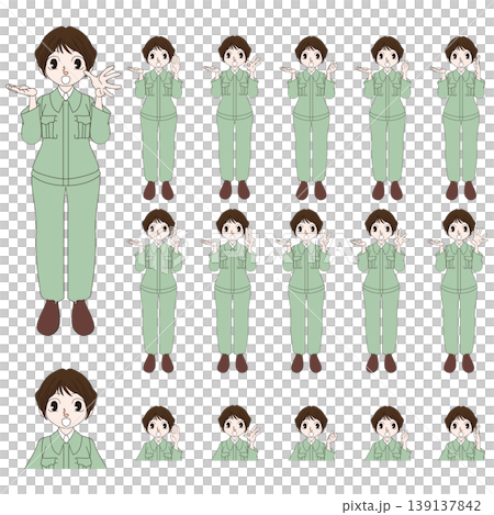 建設現場スタッフの人物イラスト 139137842