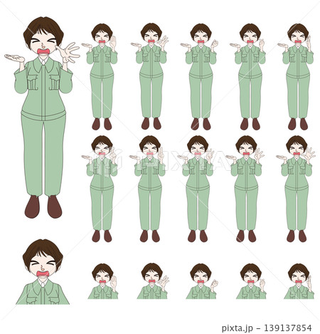 建設現場スタッフの人物イラスト 建設現場スタッフの人物イラスト 139137854