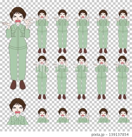 建設現場スタッフの人物イラスト 建設現場スタッフの人物イラスト 139137854