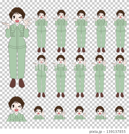 建設現場スタッフの人物イラスト 建設現場スタッフの人物イラスト 139137855
