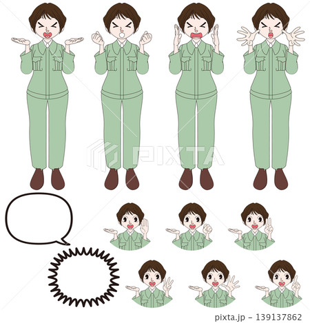 建設現場スタッフの人物イラスト 建設現場スタッフの人物イラスト 139137862
