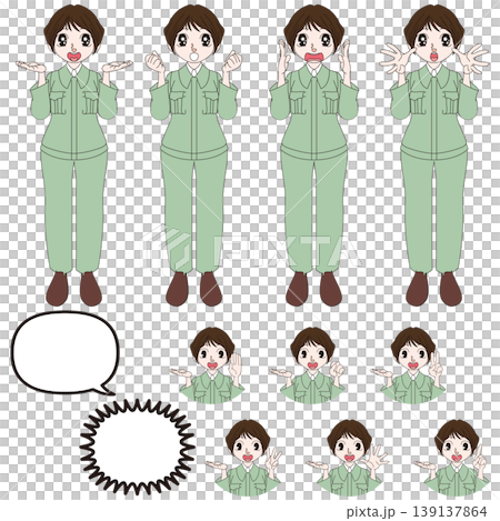 建設現場スタッフの人物イラスト 建設現場スタッフの人物イラスト 139137864