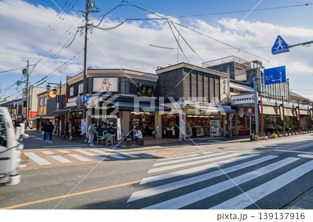 豊川市の豊川稲荷前の表参道の風景(愛知県) 豊川市の豊川稲荷前の表参道の風景(愛知県) 139137916