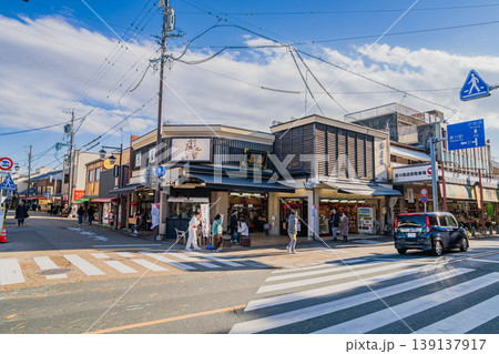 豊川市の豊川稲荷前の表参道の風景(愛知県) 豊川市の豊川稲荷前の表参道の風景(愛知県) 139137917