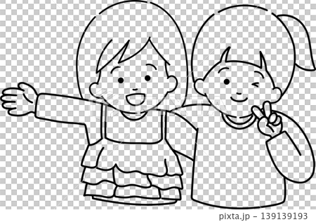 Arms together (line drawing) 139139193