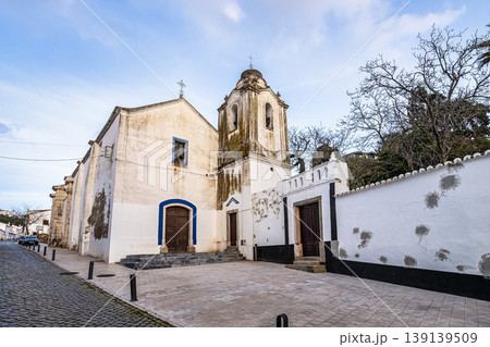 Odemira, Portugal - Feb 24, 2026: Traditional white church Igreja de Santa Maria in Odemira, Costa Vicentina, Portugal 139139509