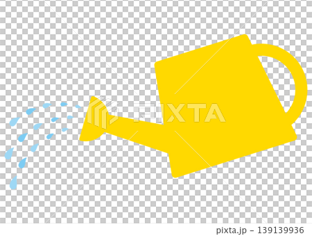 Watering can, top, yellow, watering, illustration Watering can, top, yellow, watering, illustration 139139936