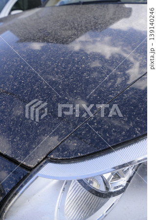 黄砂で汚れた車 黄砂で汚れた車 139140246