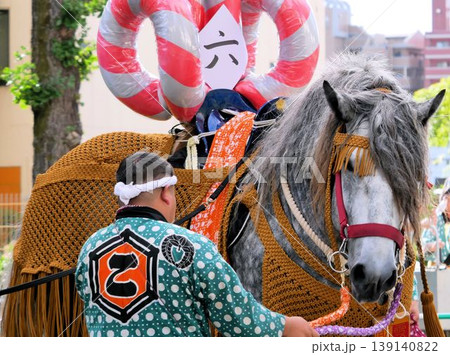 藤崎宮例大祭の飾り馬　（熊本県熊本市） 139140822