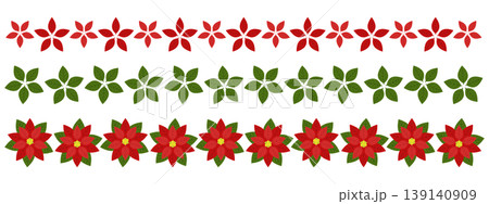 ポインセチアのライン3種セット 139140909