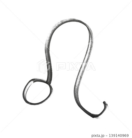 the zodiac sign of Leo drawn with a black marker the zodiac sign of Leo drawn with a black marker 139140969