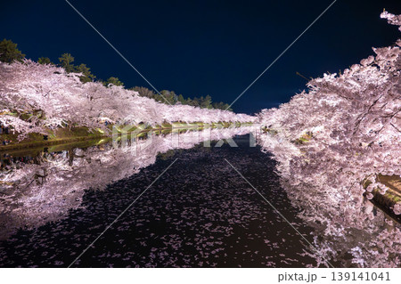 弘前公園 さくらまつりの夜桜 弘前公園 さくらまつりの夜桜 139141041