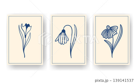 Blooming wall art Vector graphics Blooming wall art Vector graphics 139141537