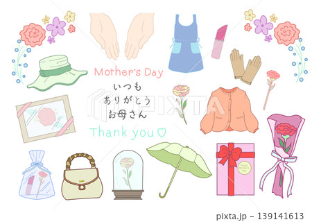 母の日　mother's day　贈り物　感謝 139141613