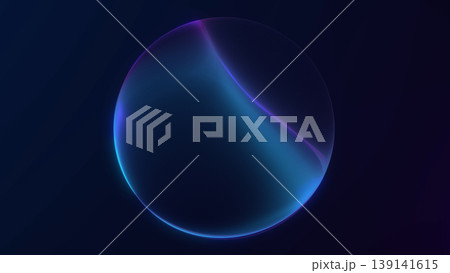 Minimal blue gradient sphere with soft glow on dark background. Futuristic 4K abstract illustration with smooth surface and modern digital style. Minimal blue gradient sphere with soft glow on dark background. Futuristic 4K abstract illustration with smooth surface and modern digital style. 139141615