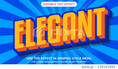 Elegant editable text effect 139141893