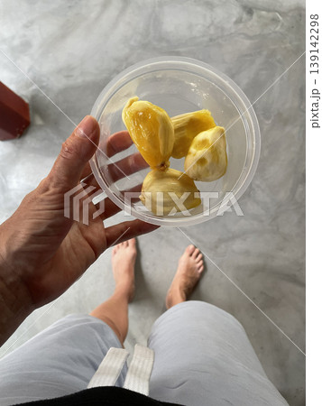 Tropical Fruit In Container Healthy Snack Lifestyle 139142298