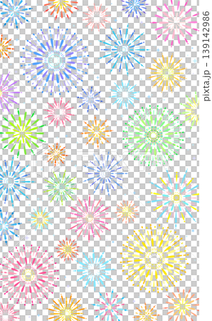 簡單可愛的煙火圖案透明背景 139142986