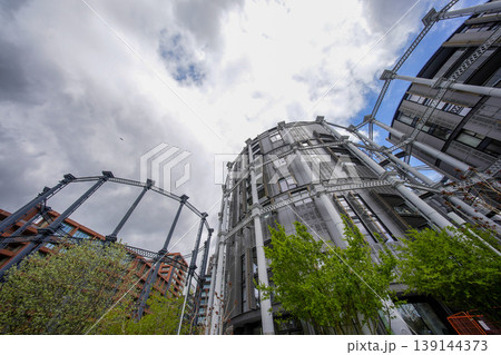 London Gasholder new buildings residential development in Kings Cross London Gasholder new buildings residential development in Kings Cross 139144373