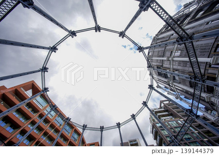 London Gasholder new buildings residential development in Kings Cross 139144379