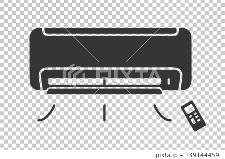 Simple air conditioner silhouette icon Simple air conditioner silhouette icon 139144459