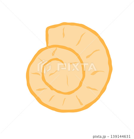 Minimalist hand drawn spiral sea shell Minimalist hand drawn spiral sea shell 139144631