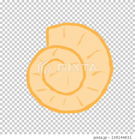 Minimalist hand drawn spiral sea shell Minimalist hand drawn spiral sea shell 139144631