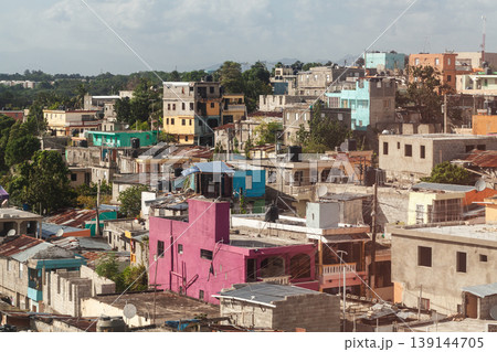 Colorful poor houses in Santo Domingo, Dominican Republic Colorful poor houses in Santo Domingo, Dominican Republic 139144705