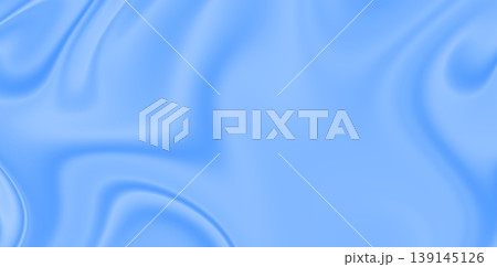 Solid Bright Cyan Blue Textured Abstract Background - Minimal Modern Gradient Surface Digital Art Fluid Waves Contemporary Design Branding and Creative Projects 139145126