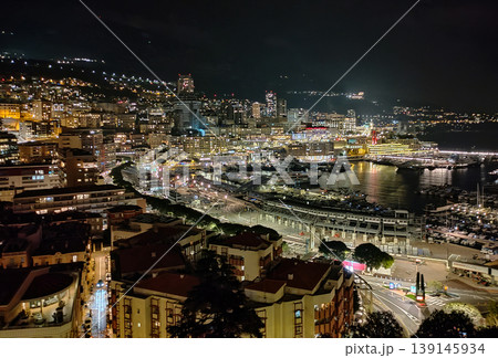 Monaco on the French Riviera in the evening Monaco on the French Riviera in the evening 139145934