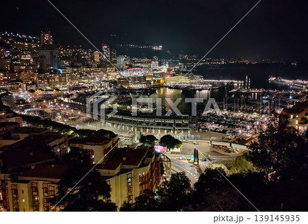 Monaco on the French Riviera in the evening Monaco on the French Riviera in the evening 139145935