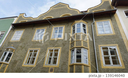 Facades of historical city center of Vipiteno Sterzing, in South Tyrol Facades of historical city center of Vipiteno Sterzing, in South Tyrol 139146040