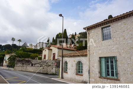 Traditional old stone houses on a street in the medieval town of Saint Paul de Vence, French Riviera, South of France Traditional old stone houses on a street in the medieval town of Saint Paul de Vence, French Riviera, South of France 139146081