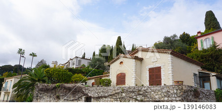Traditional old stone houses on a street in the medieval town of Saint Paul de Vence, French Riviera, South of France Traditional old stone houses on a street in the medieval town of Saint Paul de Vence, French Riviera, South of France 139146083