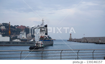 Port Lympia with yachts and sailboats in Nice 139146157