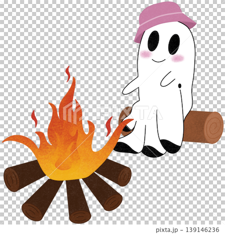 ghost with campfire 139146236